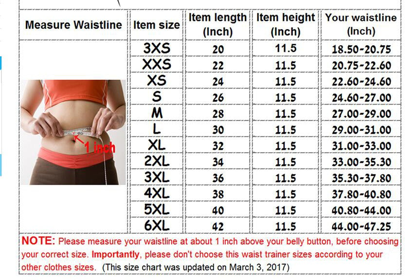 Waist Trainer 3 Belt support with Zipper